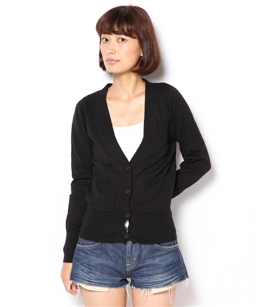 mystic（ミスティック）の「カラフルカーディガンショート（カーディガン/ボレロ・レディース・ブルー/イエロー/ピンク/ブラック/アイボリー・ﾌﾘ-）」の11枚目の写真