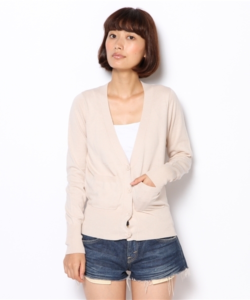 mystic（ミスティック）の「カラフルカーディガンショート（カーディガン/ボレロ・レディース・ブルー/イエロー/ピンク/ブラック/アイボリー・ﾌﾘ-）」の3枚目の写真