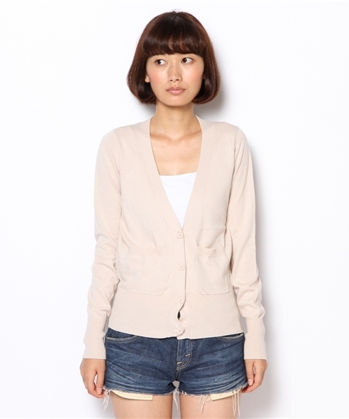 mystic（ミスティック）の「カラフルカーディガンショート（カーディガン/ボレロ・レディース・ブルー/イエロー/ピンク/ブラック/アイボリー・ﾌﾘ-）」の12枚目の写真