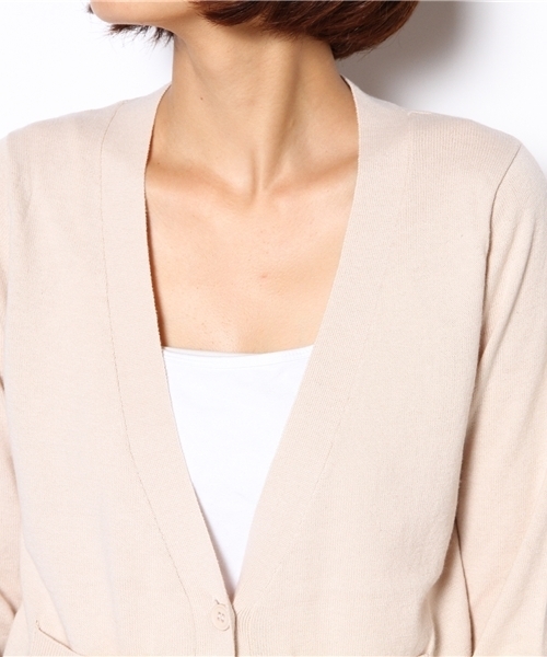 mystic（ミスティック）の「カラフルカーディガンショート（カーディガン/ボレロ・レディース・ブルー/イエロー/ピンク/ブラック/アイボリー・ﾌﾘ-）」の7枚目の写真