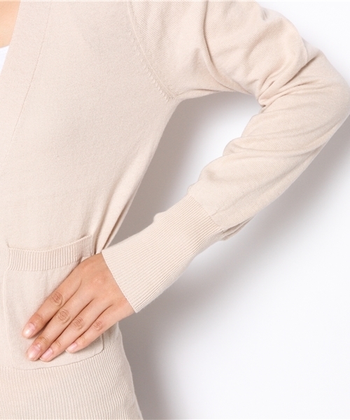 mystic（ミスティック）の「カラフルカーディガンショート（カーディガン/ボレロ・レディース・ブルー/イエロー/ピンク/ブラック/アイボリー・ﾌﾘ-）」の8枚目の写真