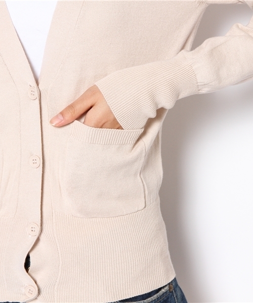 mystic（ミスティック）の「カラフルカーディガンショート（カーディガン/ボレロ・レディース・ブルー/イエロー/ピンク/ブラック/アイボリー・ﾌﾘ-）」の9枚目の写真