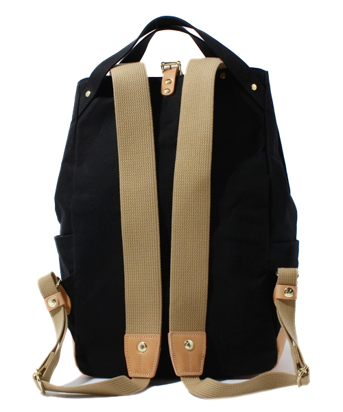 BIRKENSTOCK（ビルケンシュトック）の「NEUTRAL/ニュートラル　ユーティリティバッグ ブラック×ネイビードット（バックパック/リュック・メンズ・ブラック・FREE）」の4枚目の写真