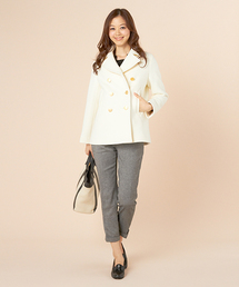 美品 Demi- Luxe BEAMS ピーコート オフホワイト ウールメルトン 3844811B_b_4_215.jpg