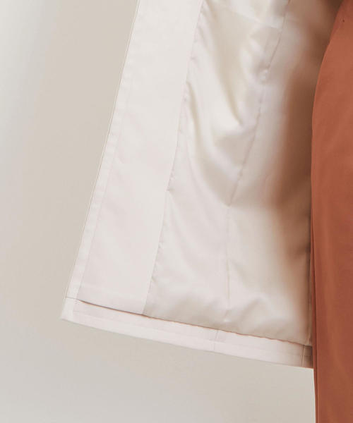 green label relaxing（グリーンレーベルリラクシング）の「CS ダブルクロス ノーカラー コート（その他アウター・レディース・ネイビー/ナチュラル・40/38/36）」の17枚目の写真