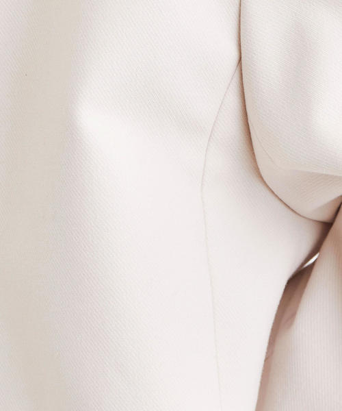 green label relaxing（グリーンレーベルリラクシング）の「CS ダブルクロス ノーカラー コート（その他アウター・レディース・ネイビー/ナチュラル・40/38/36）」の6枚目の写真