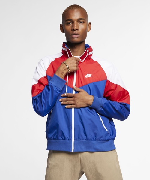 NIKE(ナイキ)の「ナイキ スポーツウェア ウィンドランナー メンズ フーデッド ジャケット / NIKE(ブルゾン)」|ブルー
