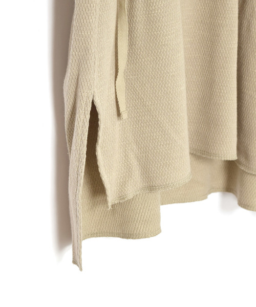 w closet（ダブルクローゼット）の「ハニカムワッフルドロストチュニック（Tシャツ/カットソー・レディース・ベージュ/ライトグリーン/アイボリー・FREE）」の17枚目の写真