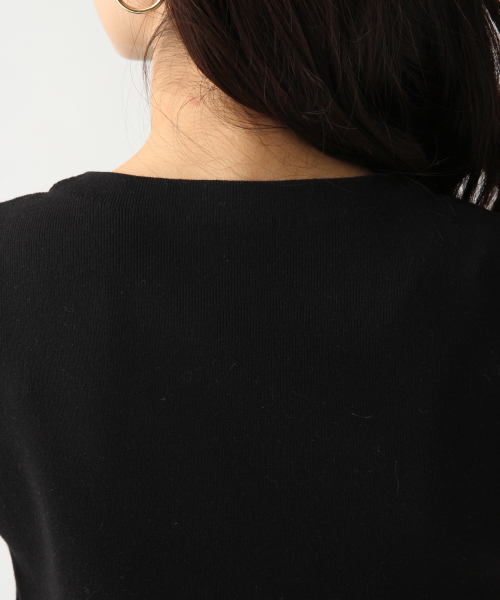 A part by(アパートバイ)の「14GCoMoボトルネックノースリーブニット 832372(ニット/セーター・レディース・ホワイト/ブラック/ブラウン・FREE)」の11枚目の写真