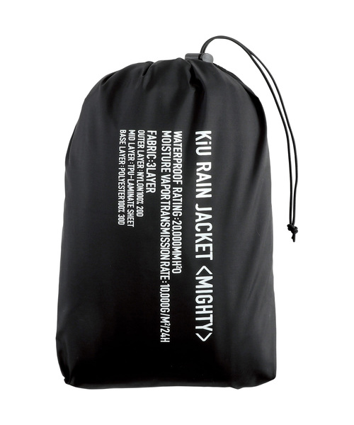 KiU(キウ)の「【Mサイズ】レインジャケット <マイティー>(レインコート/ポンチョ・レディース・グレー/レッド/ブラック/パープル/カーキ/ブルー/ネイビー/イエロー・MEDIUM)」の9枚目の写真