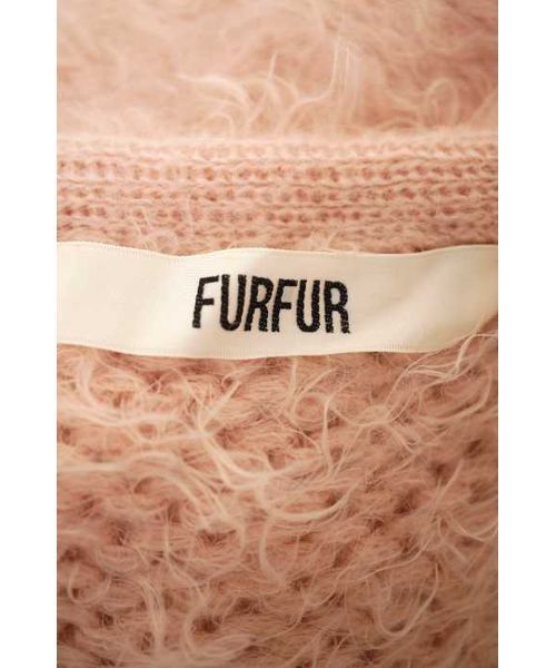 FURFUR モヘア ロング カーディガン ピンク FURFUR モヘア ロング カーディガン ピンク