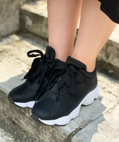 STYLEBLOCK（スタイルブロック）の「厚底ダッドスニーカーダッドシューズ（スニーカー・レディース・ブラック/ピンク/グレー・40/38/39/36/37/35）」の8枚目の写真