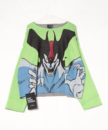 Sync.(XBN)KNIT GANG COUNCIL SWEATER "DEVIL MAN"(jbg/Z[^[)