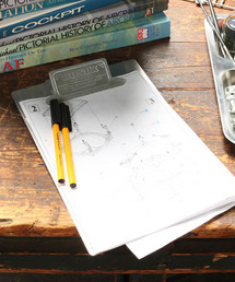 DULTON(_g)METAL CLIPBOARD ''B5'' GALVANIZED / ^ Nbv{[h(Xe[Vi[)