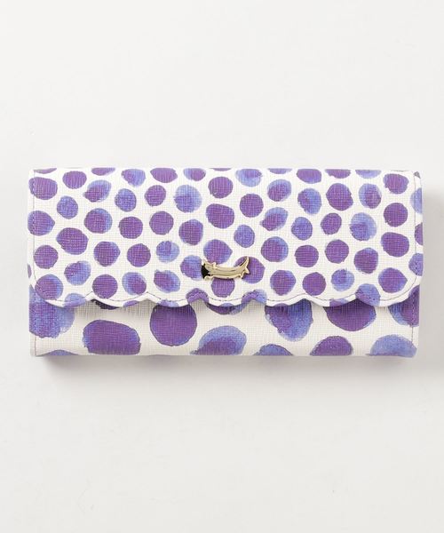 ツモリチサト 水彩風ドット 長財布 tsumori chisato CARRY（ツモリチサトキャリー）の「水彩風ドット