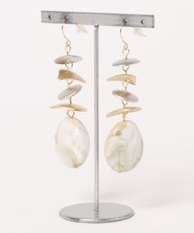 NATURAL BEAUTY BASIC | アンティークメッキドロップピアス(ピアス（両耳用）)