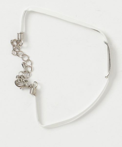 TopIsm(トップイズム)の「PUレザープレートアンクレット(アンクレット・メンズ・ホワイト/ブラック/ネイビー/レッド/ターコイズブルー/キャメル・F)」の1枚目の写真