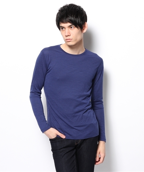 SHIPS（シップス）の「★★【SN】: 『M BASE LS 140』 ロングスリーブ Tシャツ（Tシャツ/カットソー・メンズ・ブラック/ネイビー/ライトグリーン・SMALL/MEDIUM/X-SMALL）」の3枚目の写真