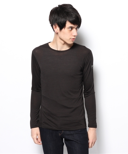SHIPS（シップス）の「★★【SN】: 『M BASE LS 140』 ロングスリーブ Tシャツ（Tシャツ/カットソー・メンズ・ブラック/ネイビー/ライトグリーン・SMALL/MEDIUM/X-SMALL）」の4枚目の写真