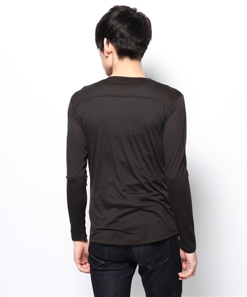 SHIPS（シップス）の「★★【SN】: 『M BASE LS 140』 ロングスリーブ Tシャツ（Tシャツ/カットソー・メンズ・ブラック/ネイビー/ライトグリーン・SMALL/MEDIUM/X-SMALL）」の6枚目の写真