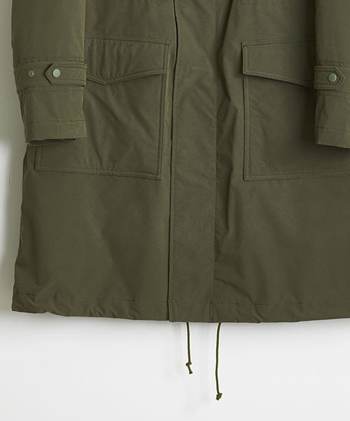 NYUZELESS（ニューズレス）の「NYUZELESS/ニューズレス WATER REP.STAND CO MODS COAT W/DOWN LINE（モッズコート・メンズ・ブラック/ベージュ/オリーブ・1/2）」の11枚目の写真