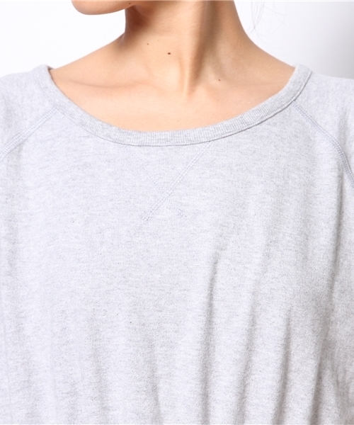 BEAMS BOY（ビームスボーイ）の「○BEAMS BOY / 天竺 ウエスト ギャザー ワンピース **（ワンピース・レディース・グレー/ネイビー・ONE SIZE）」の8枚目の写真