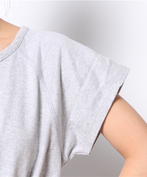 BEAMS BOY（ビームスボーイ）の「○BEAMS BOY / 天竺 ウエスト ギャザー ワンピース **（ワンピース・レディース・グレー/ネイビー・ONE SIZE）」の9枚目の写真