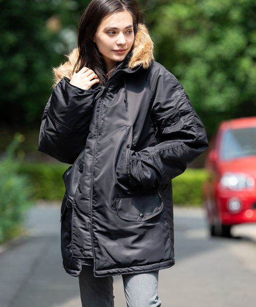 ROOPTOKYO(ループトウキョウ)の「Valley Apparel/バレイアパレル US MADE N3B PARKA(ミリタリージャケット・メンズ・ブラック/ネイビー・S/M/L)」の5枚目の写真