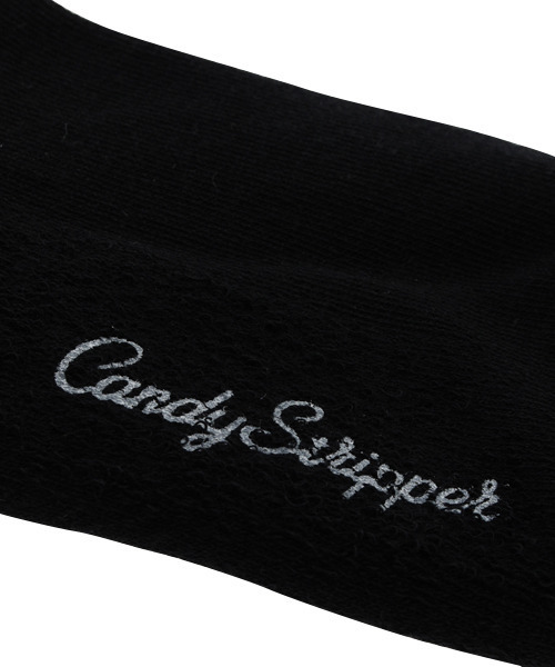 Candy Stripper(キャンディストリッパー)の「SLACK ELEPHANT RIB ソックス(ソックス/靴下・レディース・ブラック/パープル/オフホワイト・FREE)」の5枚目の写真