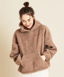 BEAUTY&YOUTH UNITED ARROWS | 【WEB限定】by ※∴ボアボンディングフードパーカー -ウォッシャブル-(パーカー)