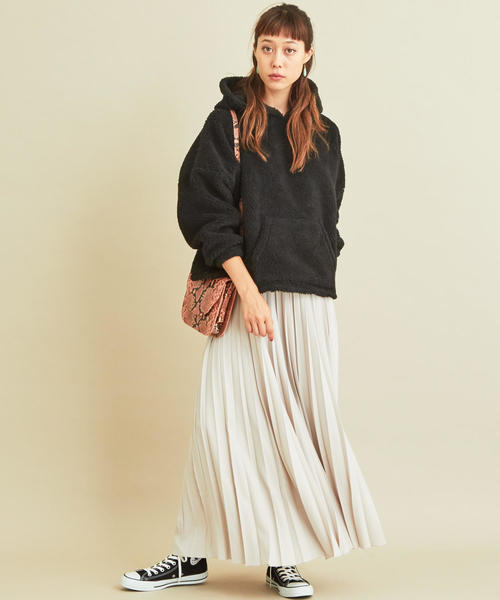 BEAUTY&YOUTH UNITED ARROWS(ビューティーアンドユースユナイテッドアローズ)の「【WEB限定】by ※∴ボアボンディングフードパーカー -ウォッシャブル-(パーカー・レディース・モカ/オフホワイト/ブラック・FREE)」の15枚目の写真