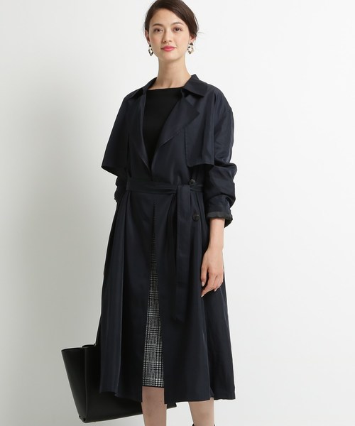 セール トレンチコート ロングツイルトレンチ トレンチコート Indivi インディヴィ のトレンチコート Web限定 ジャケット