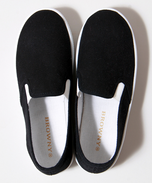 WEGO（ウィゴー）の「WEGO/厚底スリッポン（スニーカー・レディース・ホワイト/ブラック/カモフラージュ/ブラック系その他/その他2・24.5cm/23.5cm）」の9枚目の写真