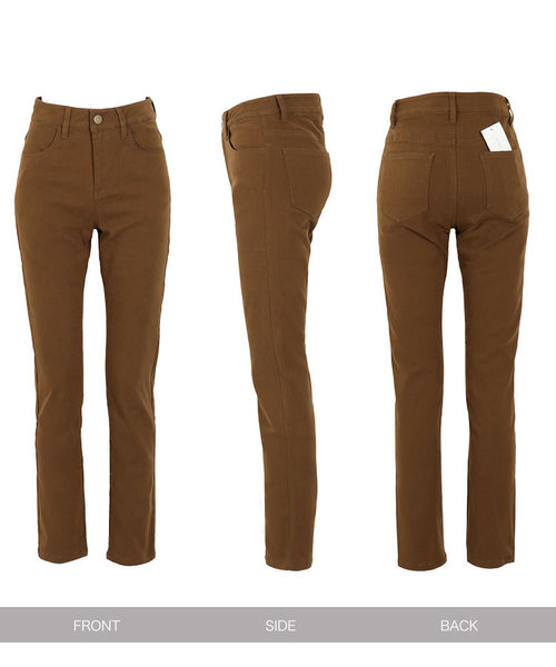 KOBE LETTUCE（コウベレタス）の「暖か裏起毛ストレッチスキニーパンツ（その他パンツ・レディース・ブラック/カーキ/モカ/ホワイト系その他・S/M/L）」の13枚目の写真