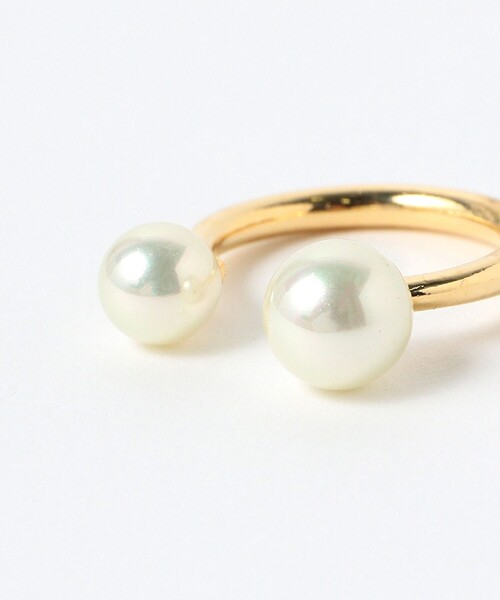 Demi-Luxe BEAMS(デミルクス ビームス)の「Demi-Luxe BEAMS / パール フォークリング(リング・レディース・ゴールド・約10号)」の3枚目の写真