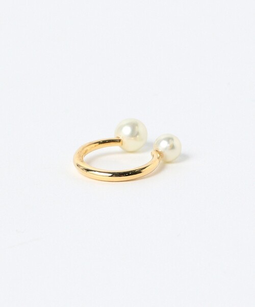 Demi-Luxe BEAMS(デミルクス ビームス)の「Demi-Luxe BEAMS / パール フォークリング(リング・レディース・ゴールド・約10号)」の4枚目の写真