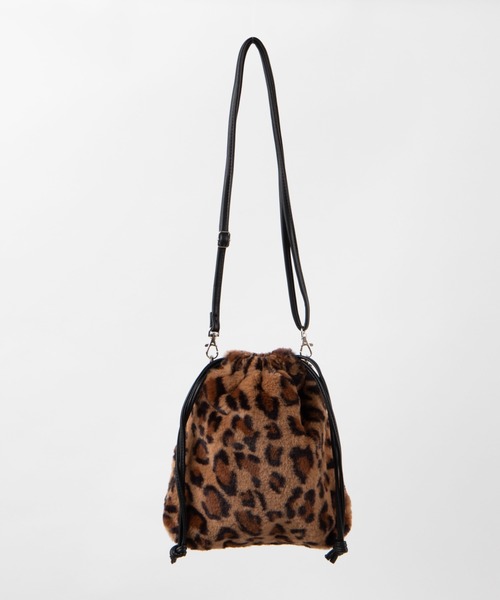 WEGO（ウィゴー）の「WEGO/2wayファー巾着ショルダーバッグ（ショルダーバッグ・レディース・ブラック/ベージュ/ライトパープル/グレー/オフホワイト/その他1・FREE）」の15枚目の写真