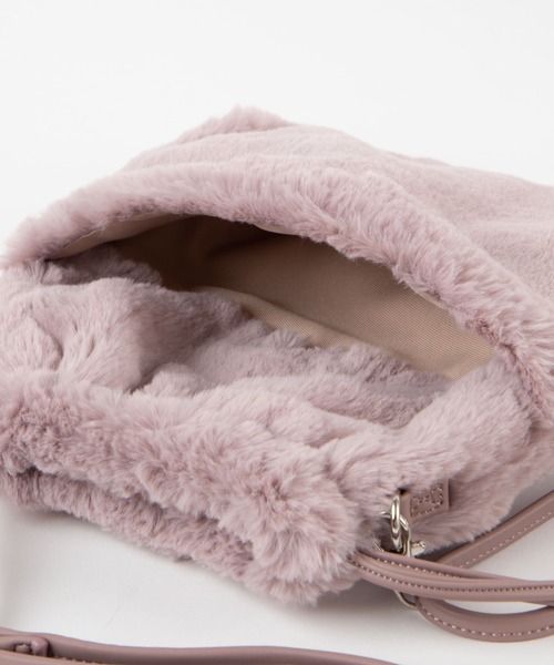 WEGO（ウィゴー）の「WEGO/2wayファー巾着ショルダーバッグ（ショルダーバッグ・レディース・ブラック/ベージュ/ライトパープル/グレー/オフホワイト/その他1・FREE）」の20枚目の写真