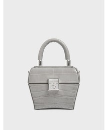CHARLES & KEITH | クロックエフェクト ミニスカルプチャーバッグ / Croc-Effect Mini Sculptural Bag(ハンドバッグ)