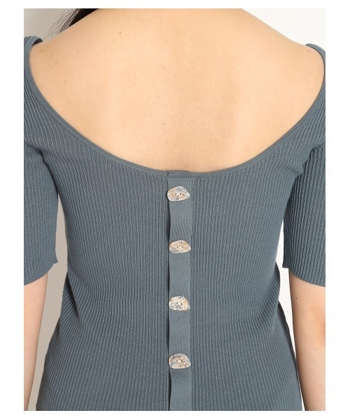 SNIDEL（スナイデル）の「ボタンディティールニットプルオーバー  