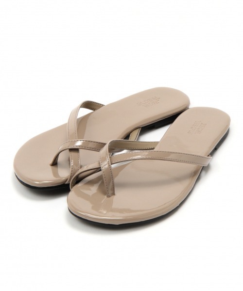 GLOBAL WORK(グローバルワーク)の「PUトングサンダル/874841(サンダル・レディース・ブラック/ライトグレー/ライトベージュ/ベージュ/ゴールド/パープル系その他2・MEDIUM/LARGE)」の4枚目の写真