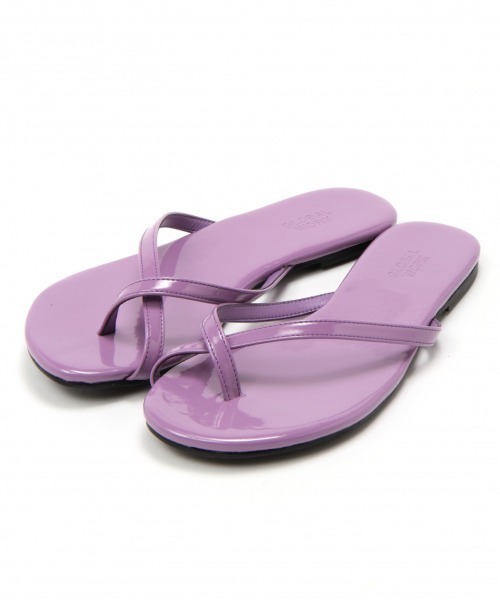 GLOBAL WORK(グローバルワーク)の「PUトングサンダル/874841(サンダル・レディース・ブラック/ライトグレー/ライトベージュ/ベージュ/ゴールド/パープル系その他2・MEDIUM/LARGE)」の1枚目の写真