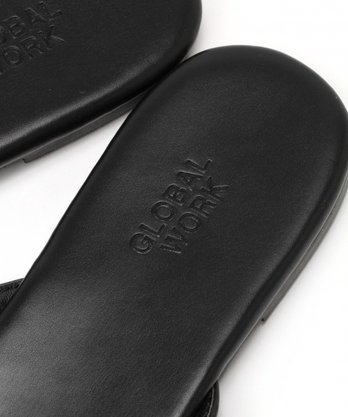 GLOBAL WORK(グローバルワーク)の「PUトングサンダル/874841(サンダル・レディース・ブラック/ライトグレー/ライトベージュ/ベージュ/ゴールド/パープル系その他2・MEDIUM/LARGE)」の7枚目の写真