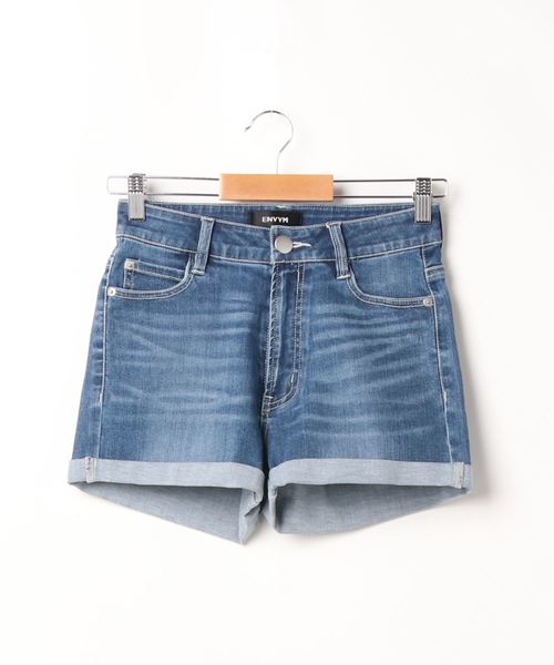 ENVYM（アンビー）の「ロールアップデニムＳＰＴ（デニムパンツ・レディース・ネイビー/ブルー・S/M）」の4枚目の写真