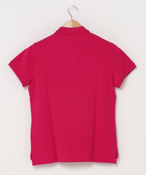 POLO RALPH LAUREN(ポロ ラルフ ローレン)の「スリム フィット ストレッチ ポロシャツ(ポロシャツ・レディース・ピンク・SMALL/MEDIUM/X-SMALL/X-LARGE/LARGE)」の3枚目の写真