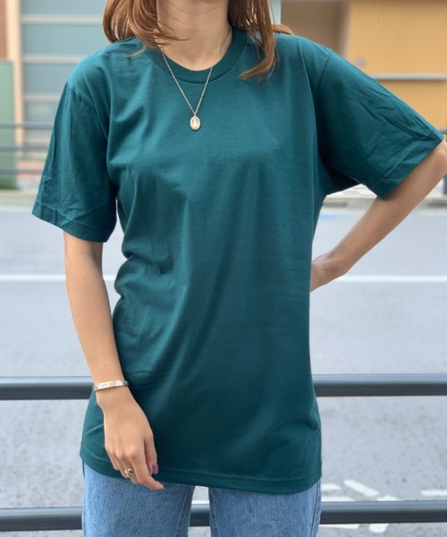 American Apparel(アメリカンアパレル)の「【American Apparel】アメリカンアパレル 無地 半袖 Tシャツ(Tシャツ/カットソー・レディース・ダークグリーン/チャコール/オートミール/ブラック/ブラウン/カーキ/ホワイト/オリーブ・S/M/L)」の7枚目の写真