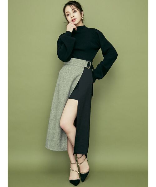 RESEXXY（リゼクシー）の「2WAYチョーカートップス（ニット/セーター・レディース・ブラック/ベージュ/オフホワイト・FREE）」の22枚目の写真