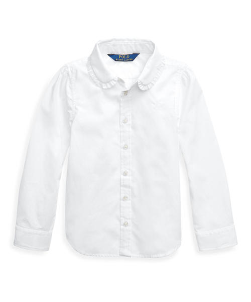 POLO RALPH LAUREN CHILDRENSWEAR(ポロ ラルフ ローレン チルドレンズウェア)の「コットン ブロードクロス シャツ(シャツ/ブラウス・キッズ・ホワイト・4/6)」の1枚目の写真