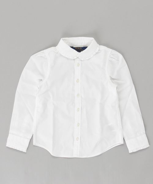 POLO RALPH LAUREN CHILDRENSWEAR(ポロ ラルフ ローレン チルドレンズウェア)の「コットン ブロードクロス シャツ(シャツ/ブラウス・キッズ・ホワイト・4/6)」の3枚目の写真