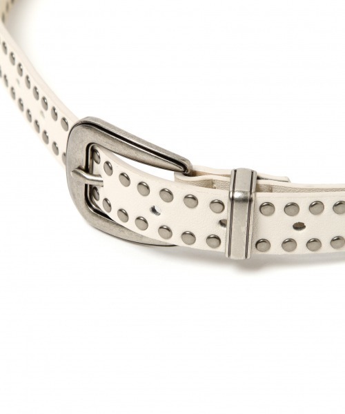 PAGEBOY（ページボーイ）の「スタッズベルト（ベルト・レディース・ブラック/オフホワイト・FREE）」の6枚目の写真